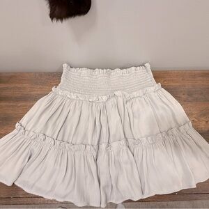 Grey Ruffle Skirt